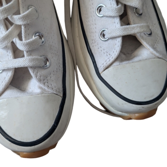 JW Anderson x Converse Run Star Hike Hi White Egret Platform Sneakers Size 8.5 - Picture 13 of 16